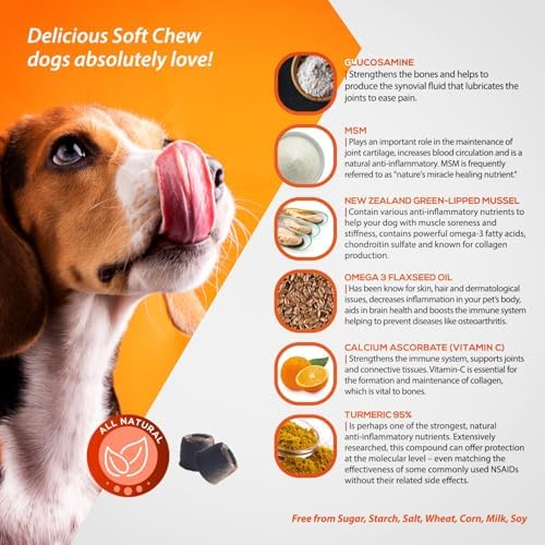 ArthriMAXX Hip & Joint Support Soft Chews for Dogs, Chicken, 90 Count