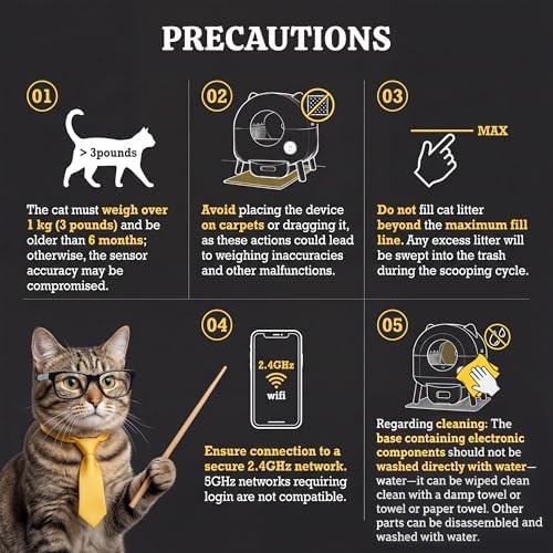 WARCAT Self-Cleaning Litter Box – APP Control, Sensors, Grey