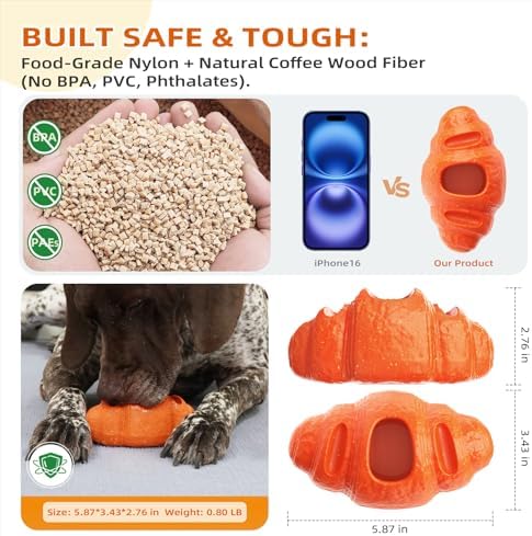 2pack Durable Frozen Dog Chew Toy for Aggressive Chewers
