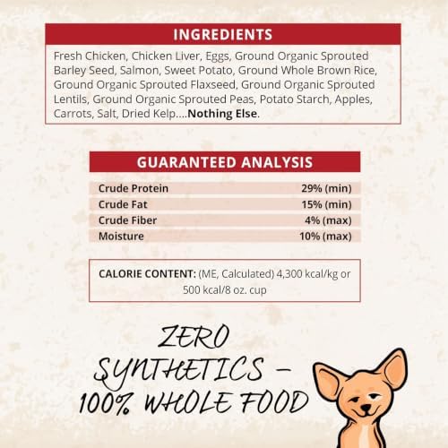 CARNA4 Gentle Quick-Baked Air-Dried Dog Food, Chicken Recipe, 22lb