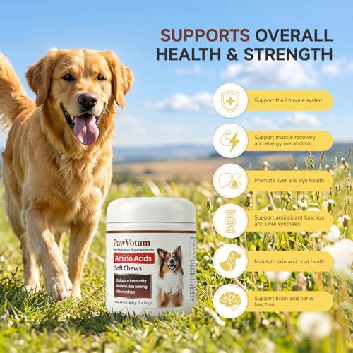 Amino Acids for Dogs, Immune Support, Muscle Growth, Skin Health, 200 Chews