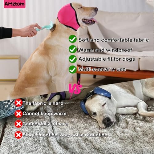 Dog Ear Covers for Grooming,Dog Ear Muffs for Bathing & Blow Drying