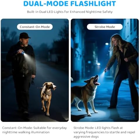 SAMULE Anti Barking Control Device, Ultrasonic Dog Bark Deterrent Device 30 FT Barkshield for Dogs Handheld LED Puppy Training Tools with 5 Modes & USB-C Rechargeable for Indoor & Outdoor Use