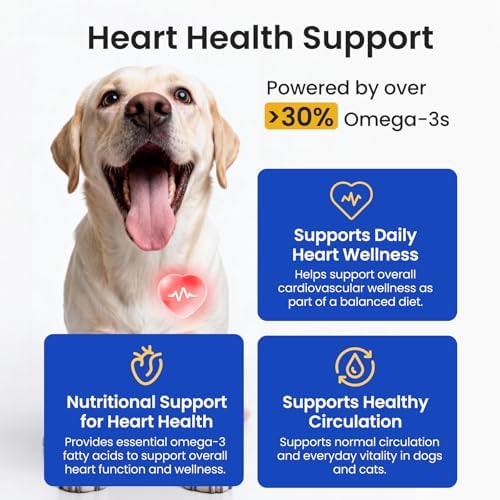 Omega 3 Fish Oil for Dogs & Cats, 300mg EPA+DHA, 8.45 oz