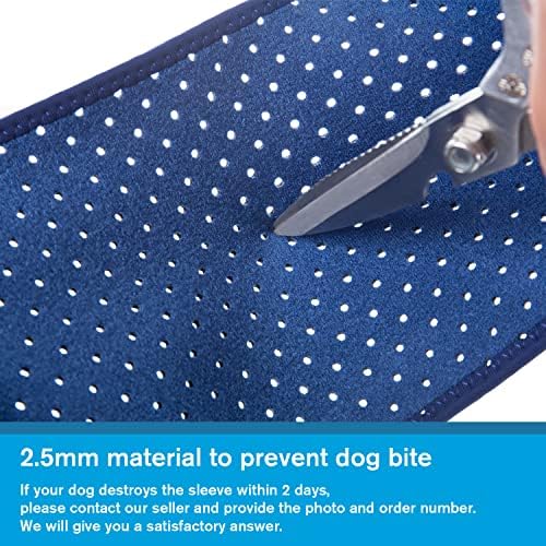 Coodeo Dog Recovery Sleeves, Cone Collar Alternative, Abrasion Resistant Dog Recovery Suit, Washable 2.5mm Thick and Waterproof, Pet Wounds Prevent Licking, Biting (Blue, XS)