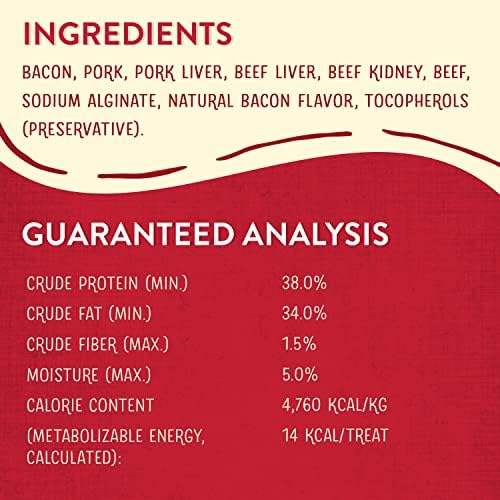 Stella & Chewy's Freeze-Dried Raw Wild Weenies Dog Treats - High-Protein Training Treats for Dogs & Puppies - All-Natural Bacon Recipe with 95% Meat & Organs - USA Made - 3 oz Bag (Pack of 2)