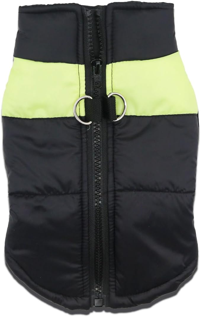 Small Dog Coats Warm Winter Jackets for Small Medium Dogs Puppy Cold Weather Coat Pet Clothes, Light Yellow, Large