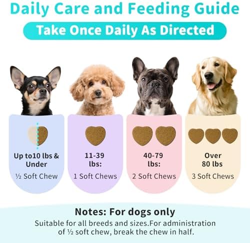 Probiotics for Dogs, 10B CFU with 5 Prebiotics & 5 Enzymes, Beef, 90 Count
