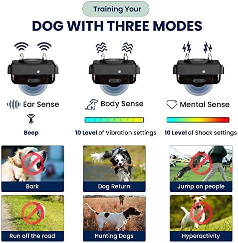 My Pet Command 1.25 Mile(6600 Ft) Long Range Dog Training Collar,1 Collar