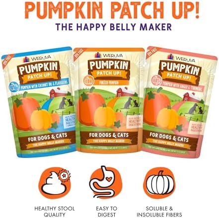 Weruva Pumpkin Patch Up! Pumpkin Pumpkin, What's Your Function? Variety Pack for Dogs & Cats, 2.8oz Pouch (Pack of 12)