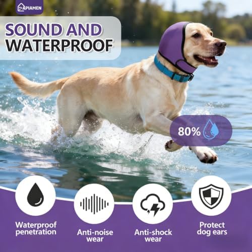 Dog Ear Covers & No Shake Ear Wraps for Hematoma,Grooming,Drying