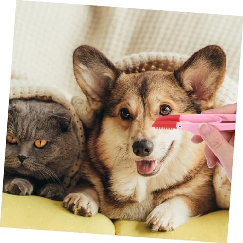 YARNOW 3pcs Dog Eye Cleaner Pet Tear Marks Brushes with Comfortable Safe Materials Easy Grip Handle for Dogs and Cats Removing Tear Stains