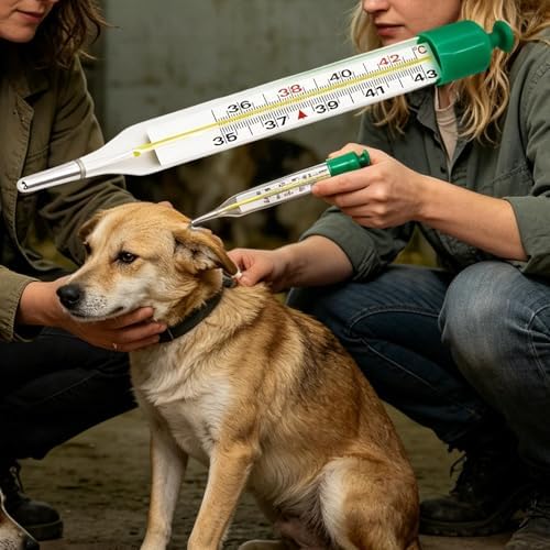 Pet Temperature Meter for Dogs with Portable Case Waterproof