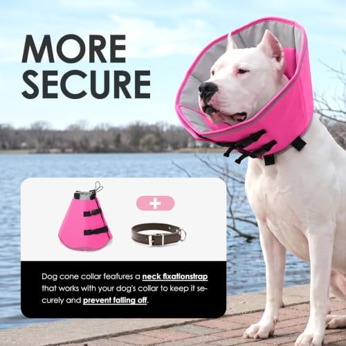 AOFITEE Dog Cones for Medium Dogs, Soft Cone for Dogs to Stop Licking