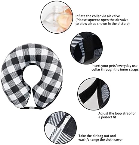 CuteBone Dog Recovery Cone for Small Medium Dogs & Cats