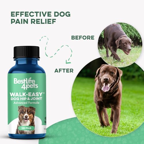 BestLife4Pets Large Breed Hip and Joint Supplement for Dogs - 180 Pills