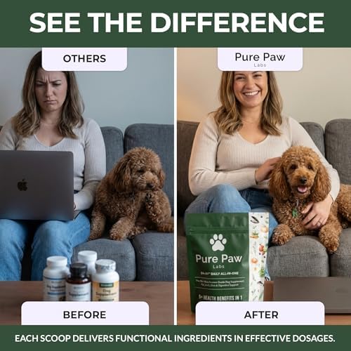 DA-1 Daily All-in-One Dog Supplement Powder | Dog Multivitamin with Probiotics for Gut Health | Supports Skin & Coat, Joints, Allergies & Immune Health | Human Grade Formula