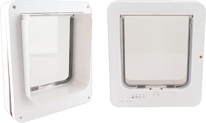 Smart Cat Door, Automatic Sensing with Collar Activated Pet Door for Home Indoor Use