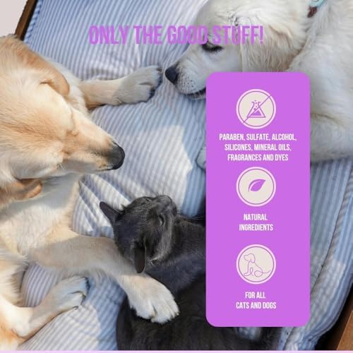 All Natural No-Brush Dental Spray for Dogs & Cats – Fresh Breath, Plaque & Tartar Support – Gentle Daily Oral Care, Prebiotic Formula, Yuka & INCI Rated Excellent