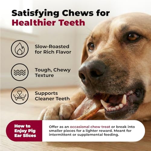 Best Pet Supplies GigaBite Pig Ears Chews for Dogs - Slivers, 1.8 lbs