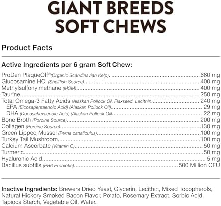NaturVet Breed Specific Multivitamin for Giant Breed Dogs