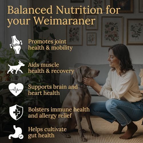 Weimaraner Multivitamins, 90 Count, Made in the USA with Real Bacon