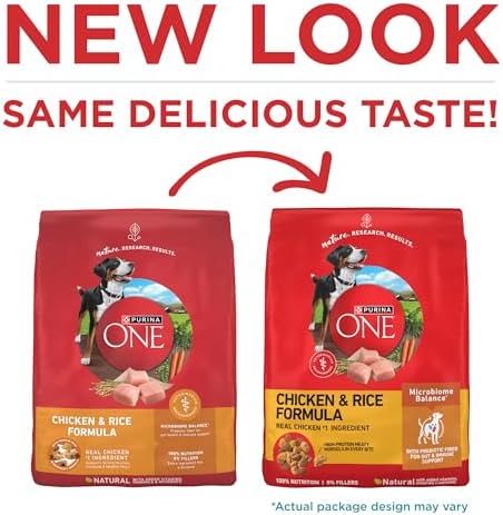 Purina ONE Chicken & Rice Formula Dry Dog Food, 8 lb Bag