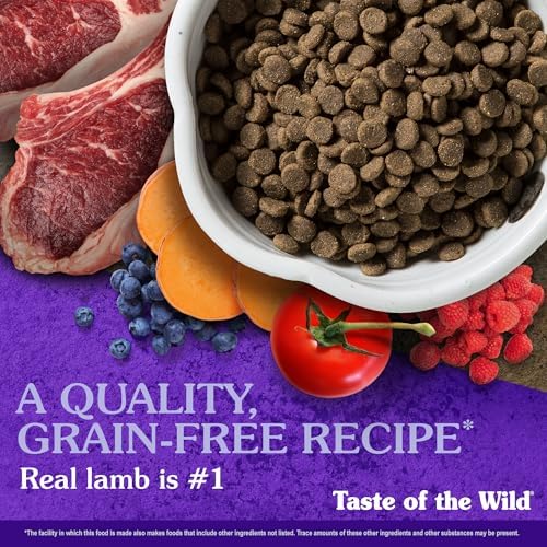 Taste of the Wild Sierra Mountain Dry Dog Food, Roasted Lamb, 5lb