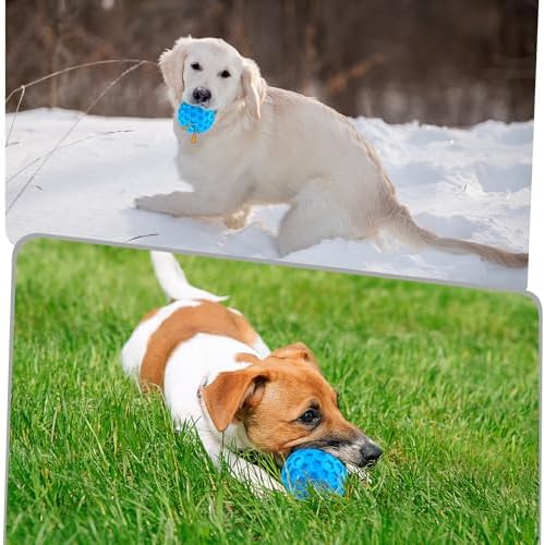 Squeaky Dog Toys for Aggressive Chewers, Indestructible Dog Balls for Aggressive Chewers, Squeaky Balls for Dogs, Interactive Toys for Large Dogs, Funny Heavy Duty Ball