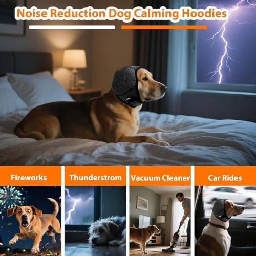 Dog Ear Muffs Noise Protection, Adjustable Noise Cancelling Ear Wrap