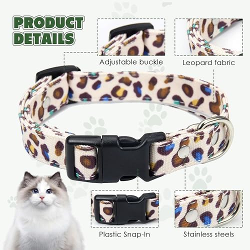 Cat Collar with Tracker GPS- Unlimited Range/Tracking Device/Lost Mode for Cats Adjustable Size Smart Collar Set - Compatible with Apple Find My (iOS only)