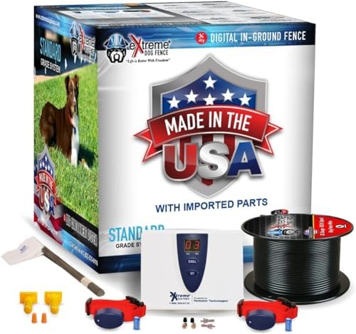 Underground Electric Dog Fence Kit, Standard, 2-Dog, 1000 ft