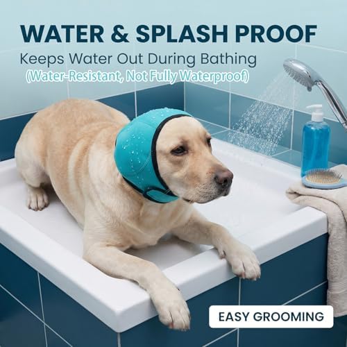 Dog Ear Covers & No Shake Ear Wraps for Hematoma,Grooming,Drying