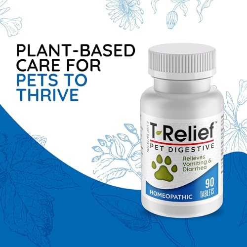 MediNatura T-Relief Pet Digestive Homeopathic Tablets, 90 Count