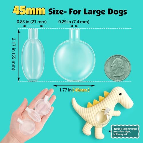 Squeakers for Dog Toys - 12pcs 45mm Replacement Dog Toy Squeakers