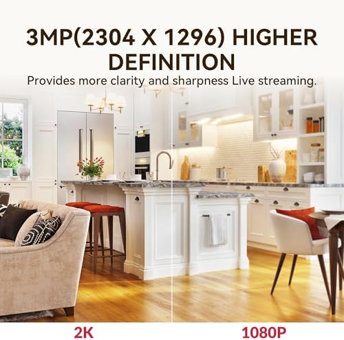 YI 2K Indoor Security Camera No-Drill Adhesive Mount for Wall & Window