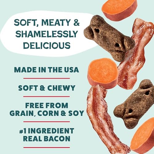 Shameless Pets Bacon Me Crazy Meaty Tenders, Soft Dog Treats, 1.5lb