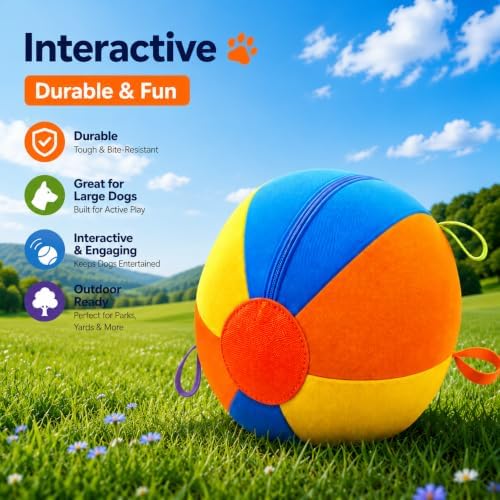 Herding Ball for Dogs, 21.7" XL Outdoor Dog Balls for Medium Large Breeds