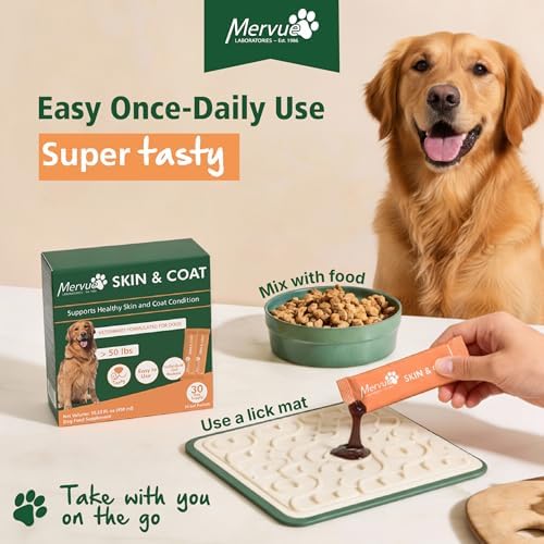 Mervue Skin and Coat Supplement for Dogs in Gel (30 Day Supply)