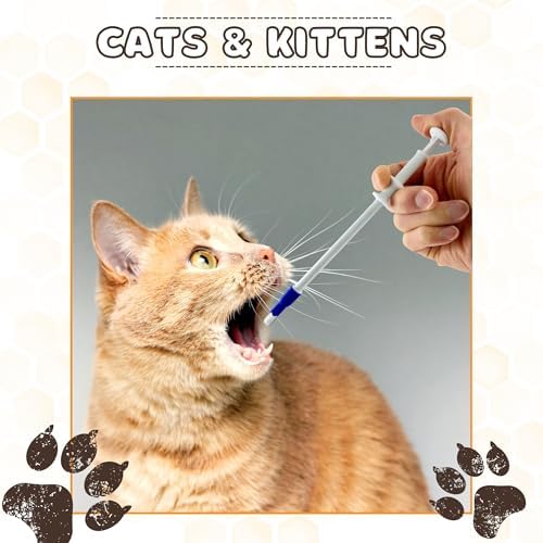 Pill Shooter for Dogs and Cats (12-PACK) – Soft Tip Pet Piller for Easy Medication Delivery | Pill Gun Dispenser Tool for Small or Large Pets | Upgraded H- Bar Design Reusable Syringe Device – Blue