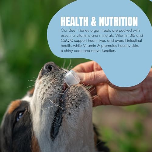 100% Grass-Fed Beef Organ Blend for Dogs 60-Day Supply | Sourced from Family-Owned Ranch in Utah | Best Dog Organ Supplement | Beef Kidney Great for Training & Treats | for All Breeds