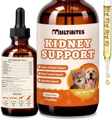 Liquid Kidney Support Supplement for Cats & Dogs, 2 fl oz