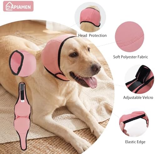 Dog Ear Covers & No Shake Ear Wraps for Hematoma,Grooming,Drying