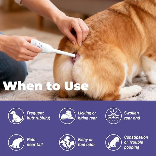 Anal Gland Support for Dogs - Dog Constipation Relief - Anal Gland Chew Alternative - Anal Gland Relief for Dogs, Scooting Relief & Healthy Intestinal Function - 3-Pack
