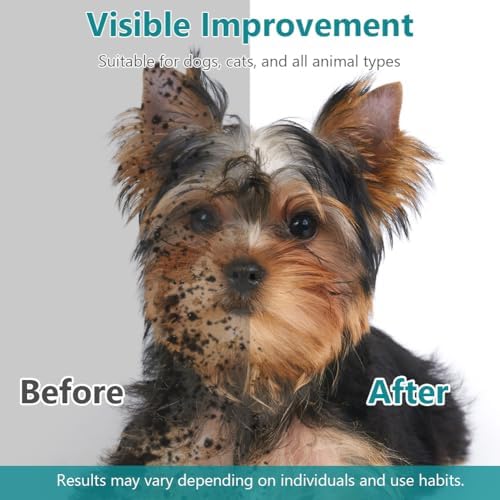 Pet Glove Wipes for Dogs, Hypoallergenic Dog Wipes Cleaning Deodorizing, Thick Disposable Cat Grooming Gloves, No-Rinse Dog Washing Bath Gloves for Fur Butt Paws Ears, Dry Cleaning Daily Care Travel