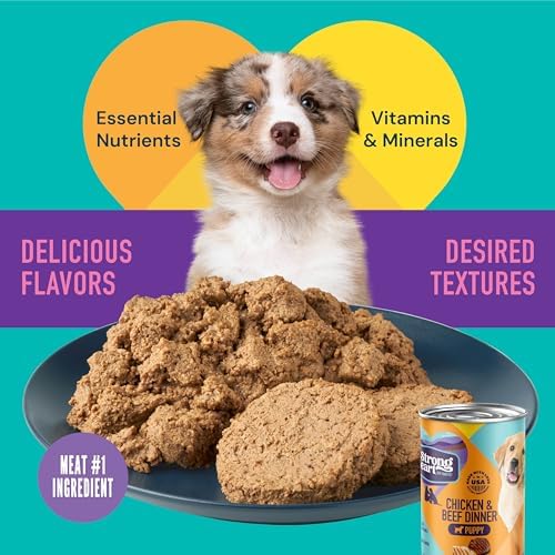 A Strong Heart Puppy Dog Food, Chicken & Beef, 13.2oz, 12-Pack