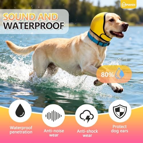 Dog Ear Cover & No Shake Ear Wraps for Hematoma,Bathing,Grooming