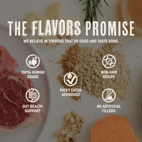 Flavors Probiotics + Dog Food Topper, Assorted Recipes, 3.1 oz, 4 Pack