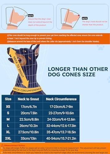 Soft Dog Cone Collar for Large Dogs After Surgery Adjustable