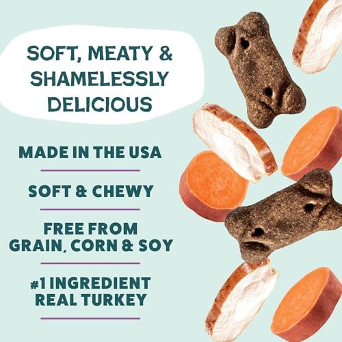 Shameless Pets Talk'n Turkey Meaty Tenders, Soft Dog Treats, 8oz